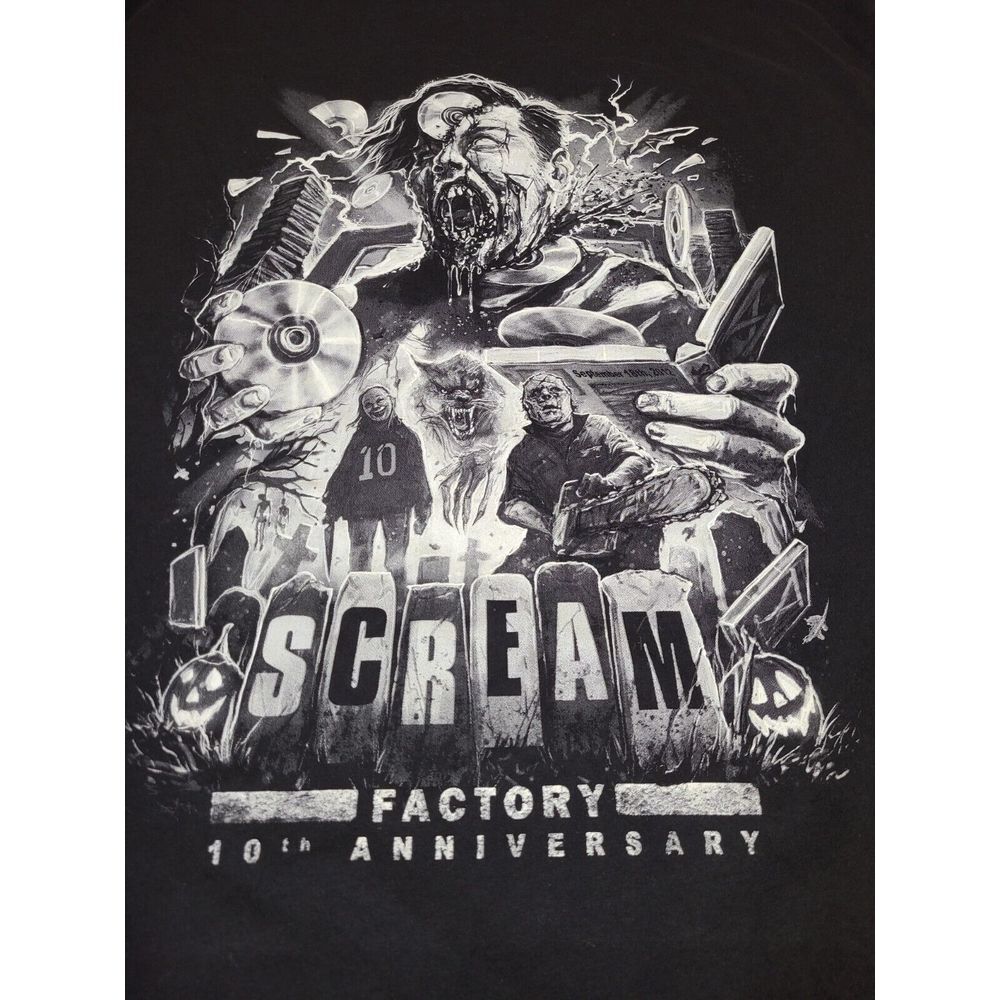 Scream‎ Factory 10th Anniversary T-Shirt Sz 3XL Gutter Garbs - Picture 3 of 10